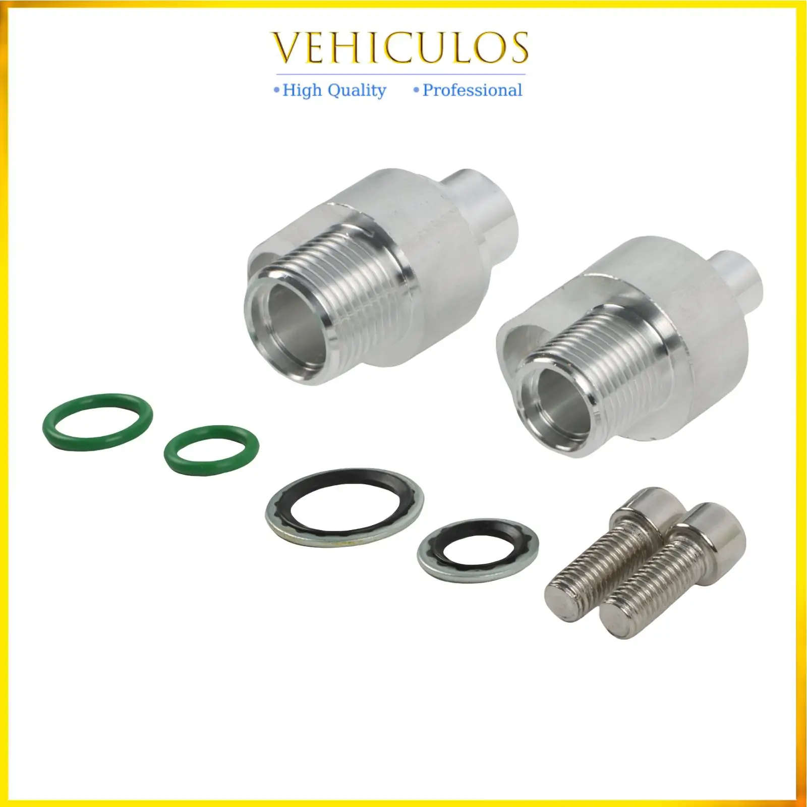 

451-1105 451-1106 440-822 440-823 2pcs 13mm 16mm Swap A/C Compressor Adapter Fittings For Denso 10S17F & 10S20F Compressors