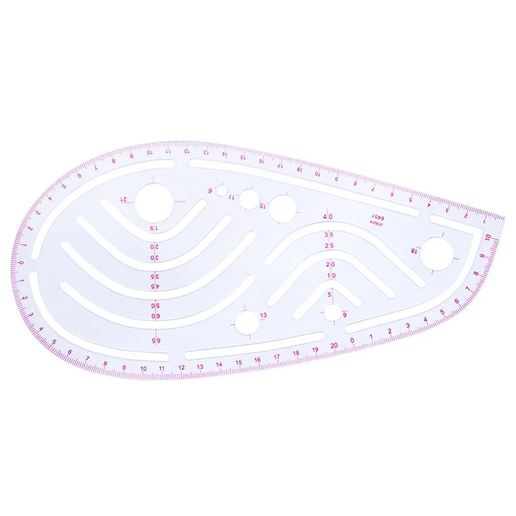 4 Pieces Pattern Sewing Ruler DIY Curve Tailor Measuring Dressmaking Half-round Triangular Drawing Stencil Drafting