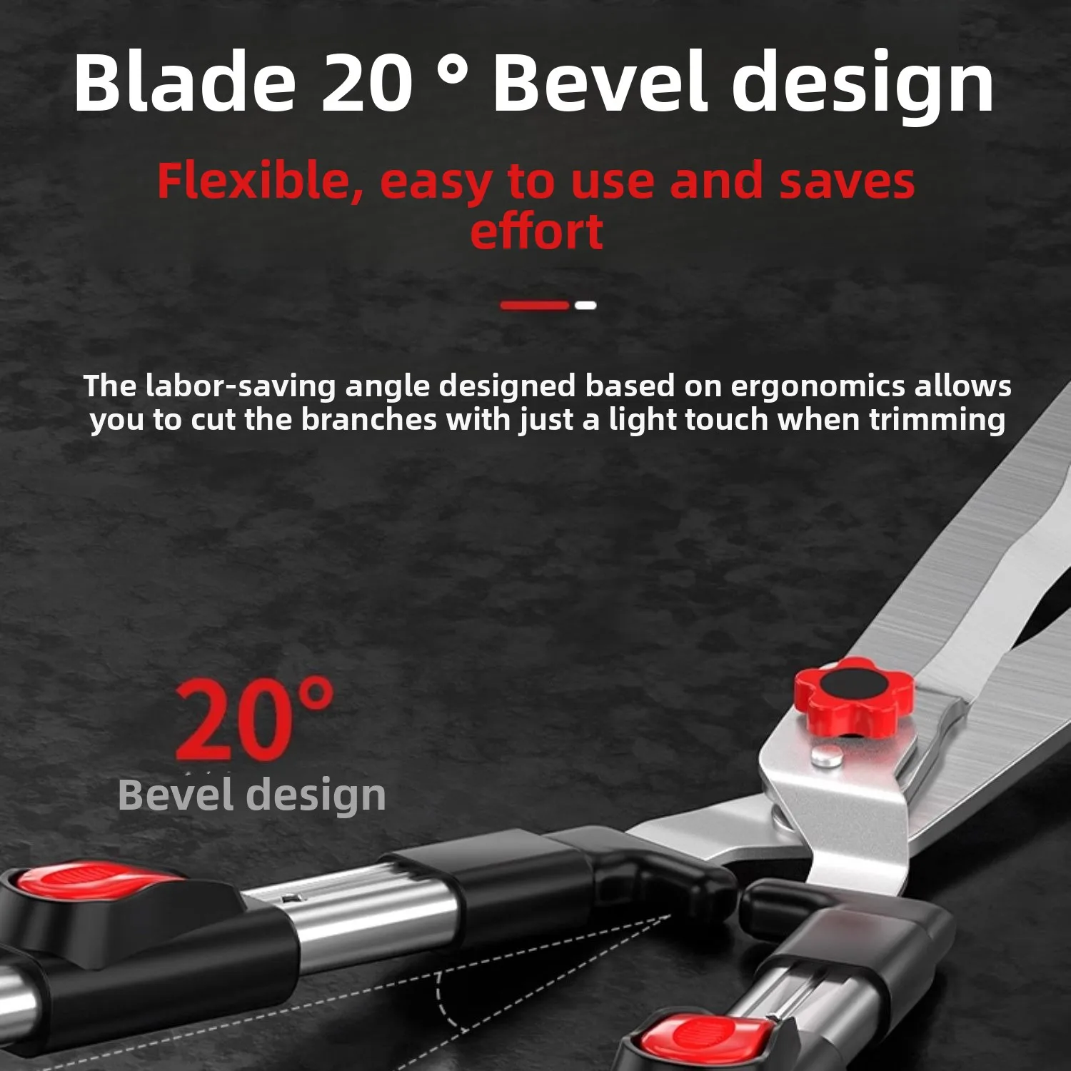 Tijeras grandes para jardinería, flores de jardín, valla para césped, recorte de ramas de árboles, cortauñas para flores y césped