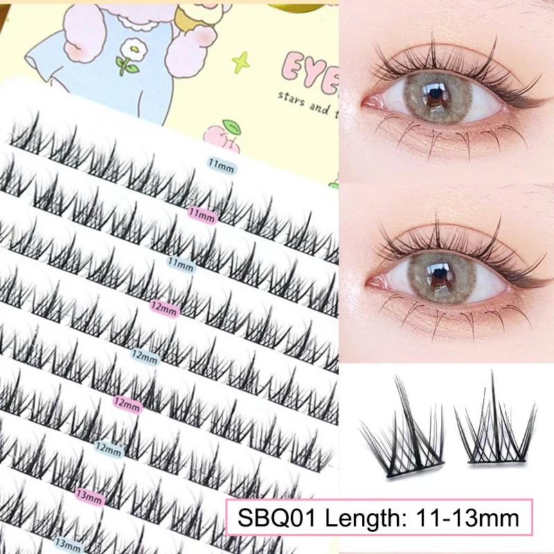Brown Manga False Eyelashes, Natural Soft Large Capacity