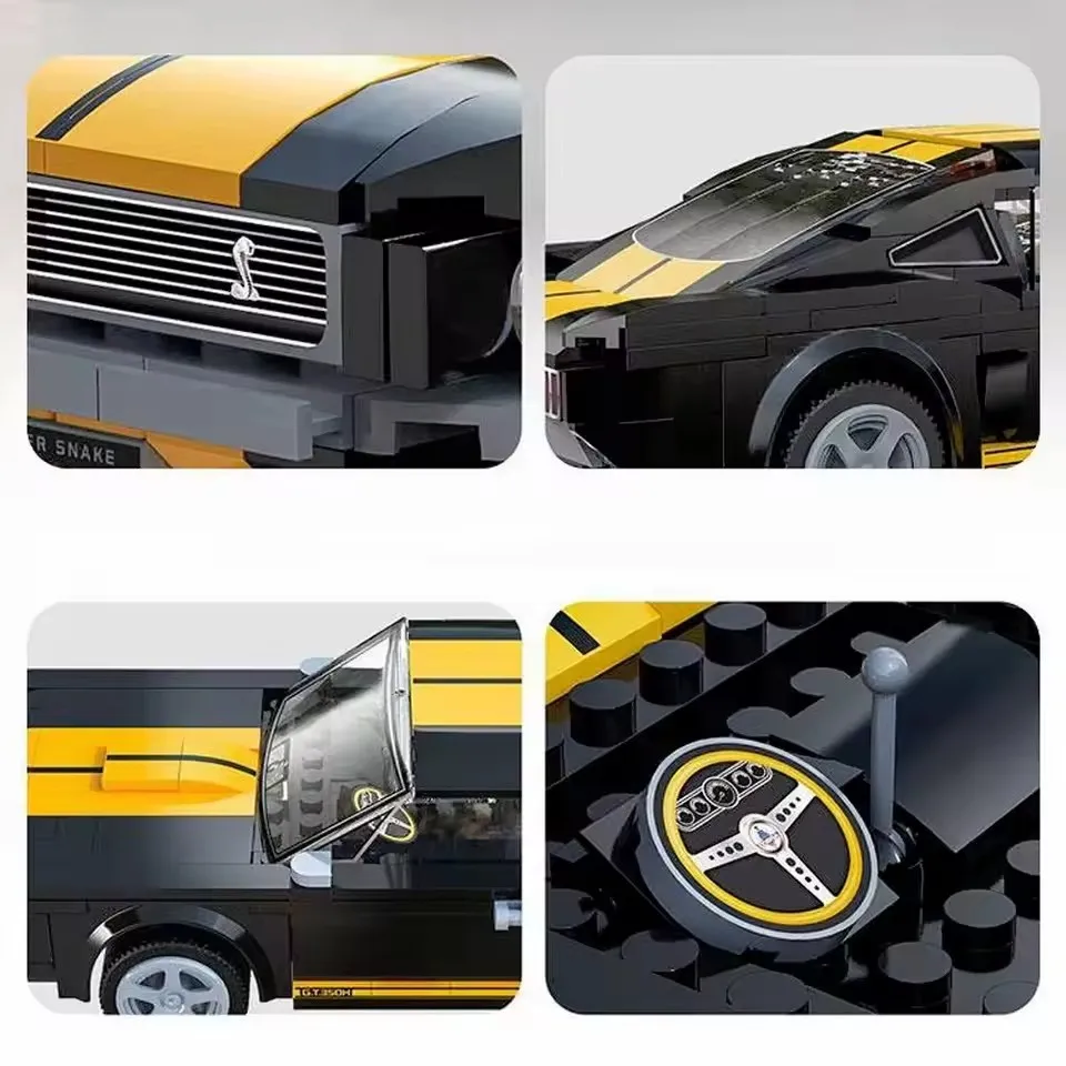 كادا 1:24 مقياس الرياضة سيارة اللبنات GT350H 131 أبارث أسترا V8 سباق المركبات الطوب أطقم ألعاب تعليمية للأطفال الهدايا