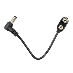 Pedal de efecto 9V, convertidor de Clip de batería, Cable de alimentación, conector a presión para guitarra, adaptador de fuente de alimentación de batería