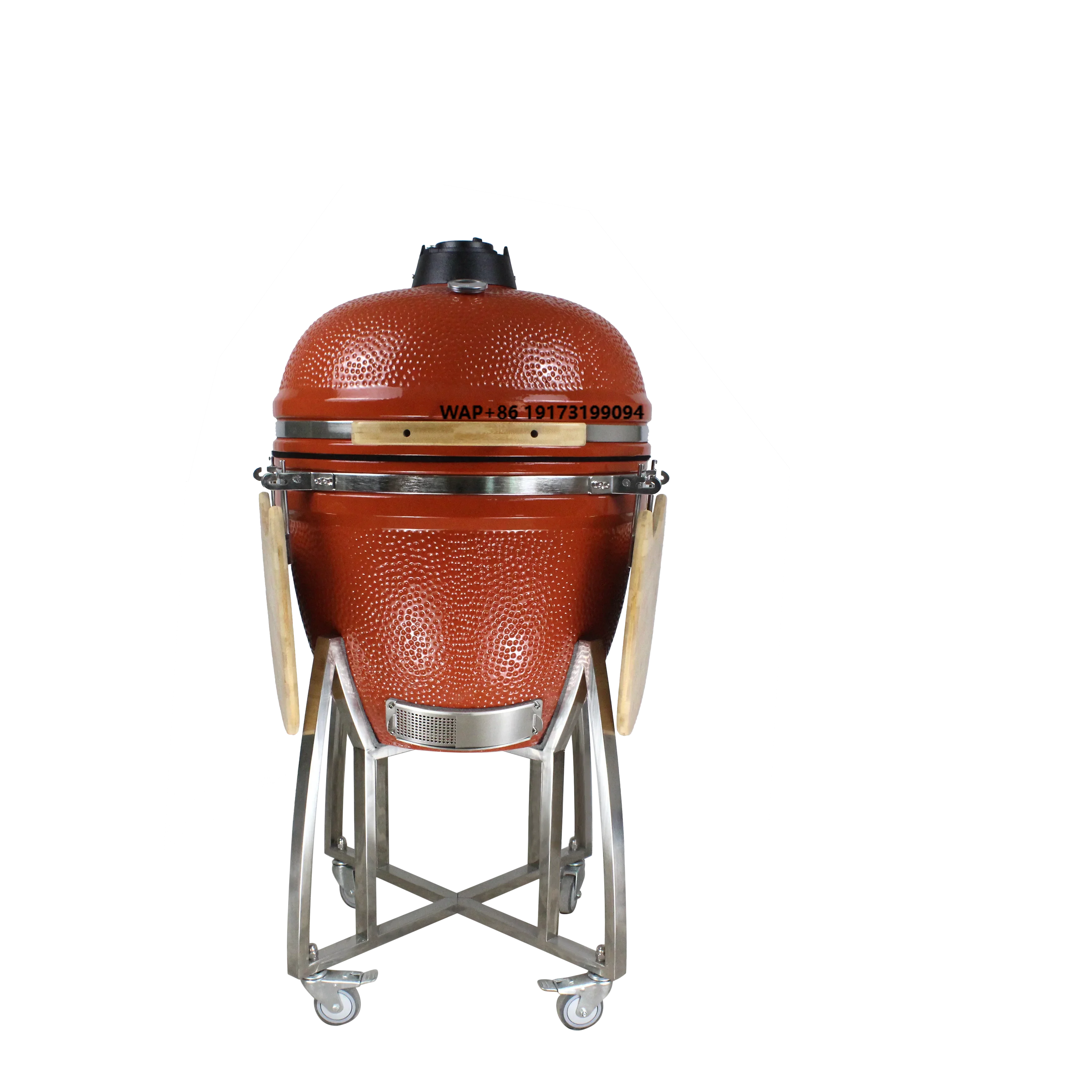 

Уличный керамический угольный гриль CL-23.5 дюйма в форме яйца для барбекю, для кухни на открытом воздухе и сада