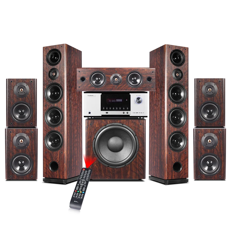 

7.1 Tower Home Theater System Surround Sound Wooden Home Theatre System With Digital Amplifier Supporting 3D/4K