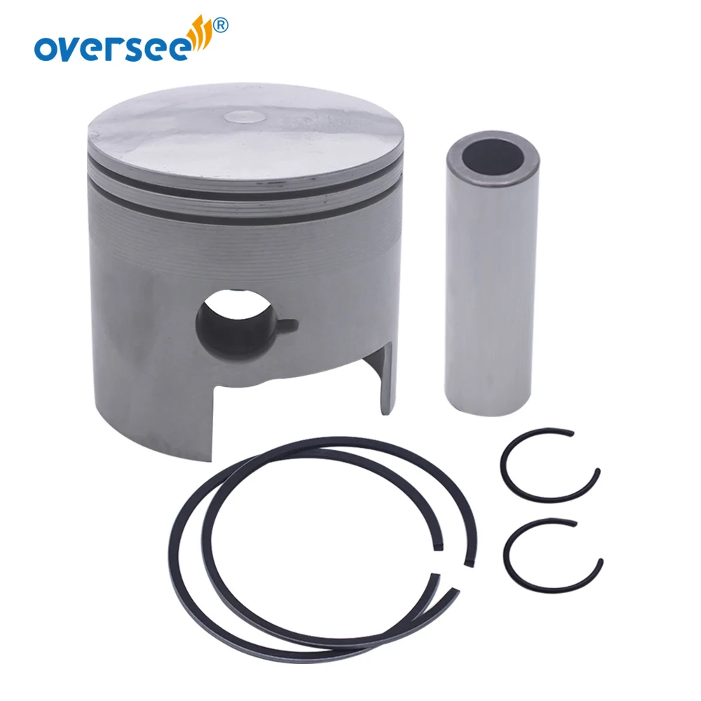 Oversee 688-11636-00 Piston Kit 688-11605-0 Piston Ring +050 For Yamaha Outboard Motor 2T 75HP 85HP 90HP Parsun T85 Oversize 050