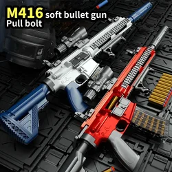 2024 M416 Shell Ejection Soft Bullet Toy Gun EVA Sniper Rifle caricamento manuale arma ragazzi Toy Gun CS Fighting Game Aldult Gift