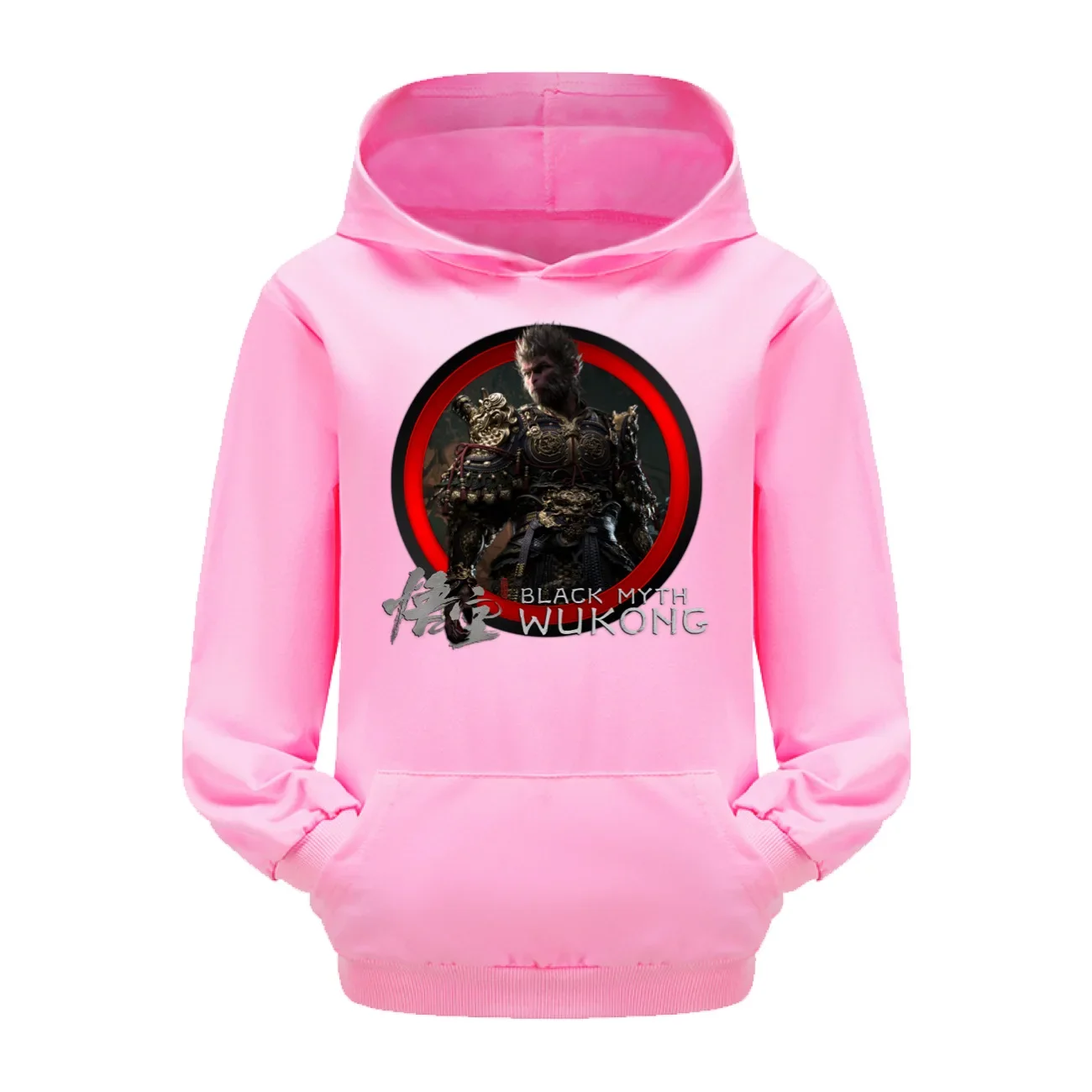 New Black Myth Wukong Game Fashion Kids Clothes Sweater Boys Hooded Sweatershirt Baby Pink Shirt Costumes for Kids3745