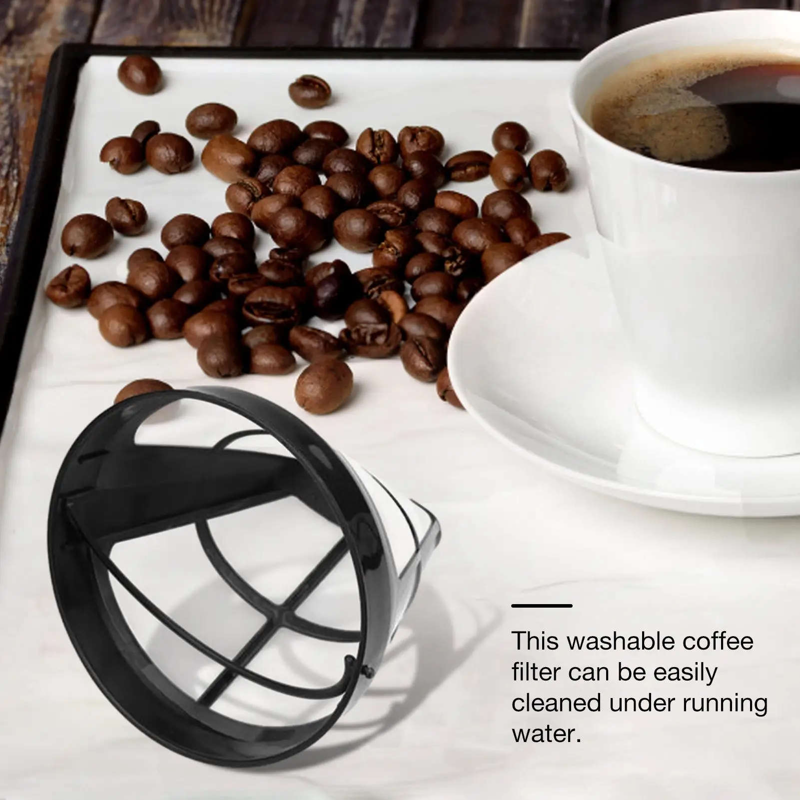 Gadget Coffee Machine Strainer Mesh Brewer Tool Coffee Filter Coffee Maker Accessories Refillable Basket Cup for Kitchen