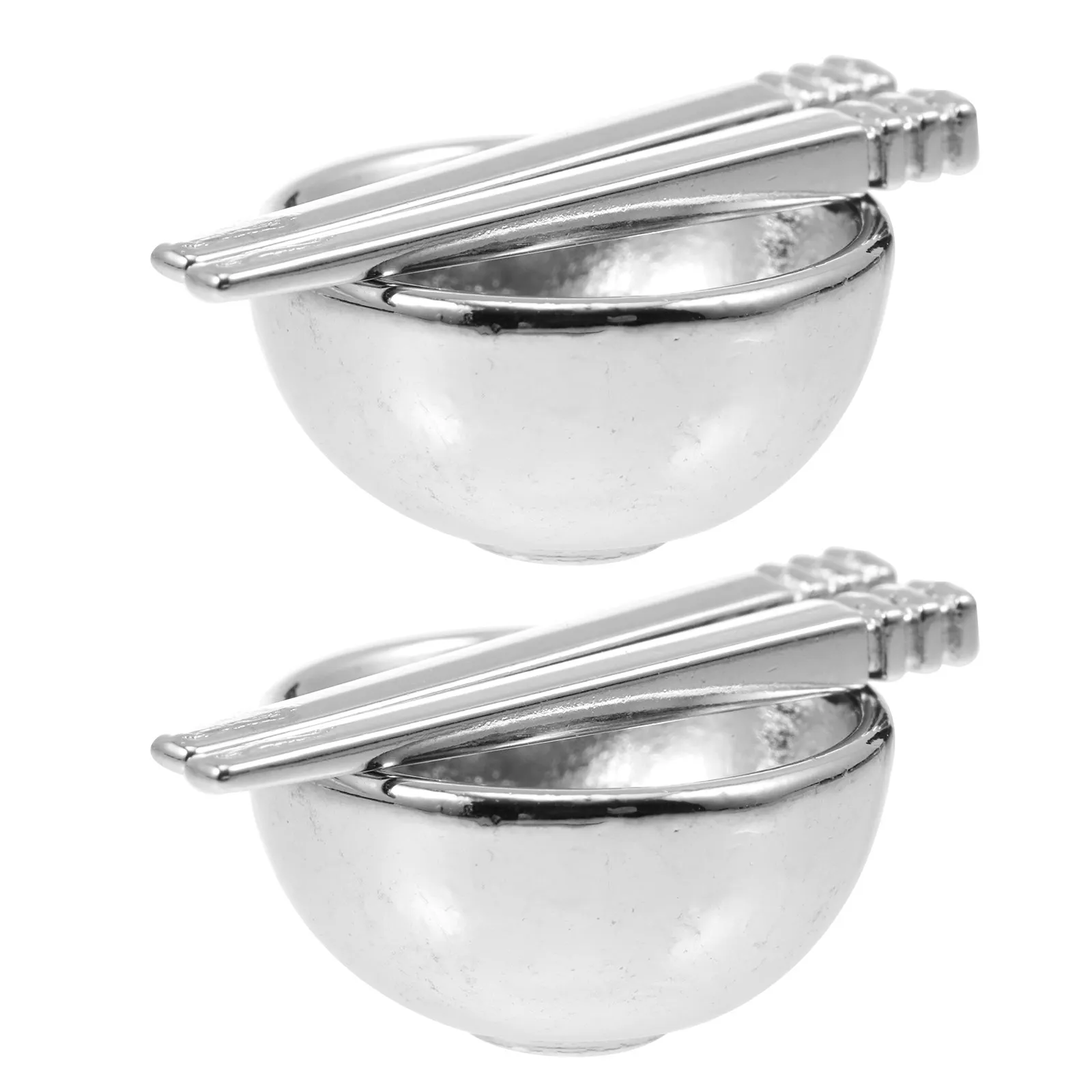 

Набор из 4 миниатюрных столовых приборов: милые аксессуары для кукольного домика, декор для кухонной сцены, романтические миниатюрные миски, палочки для еды, столовые приборы