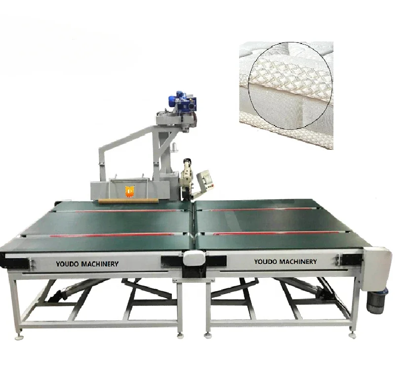 Youdo Machinery  Automatic flip no manual work tape edge machine mattress Border Sewing Machine