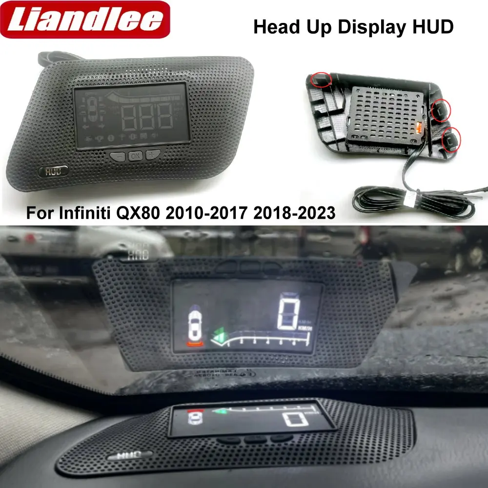 

For Infiniti QX80 2010-2017 2018-2023 OEM Hidden HUD Head Up Display Car Safe Driving Screen Projector Windshield Projector