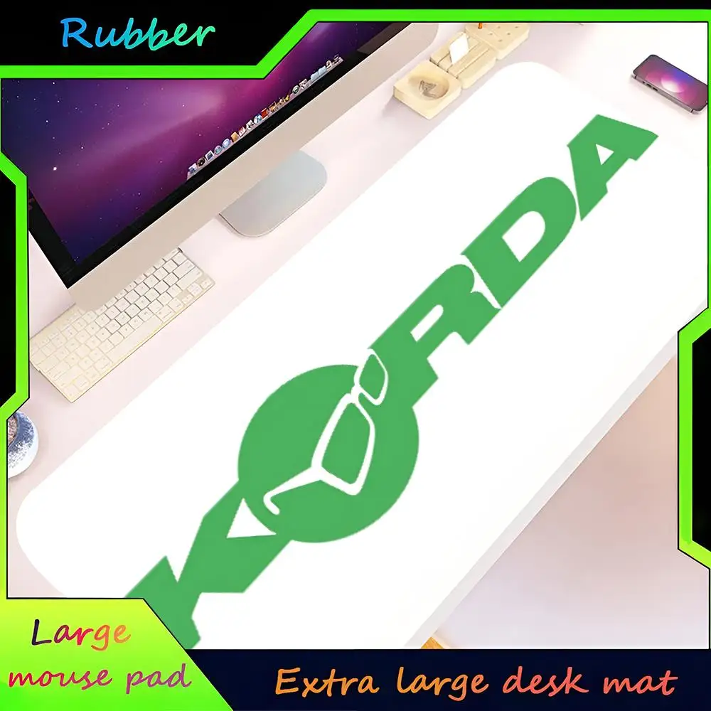 Personalized Korda Fishing Logo Mouse Pad  Large PC Cartoon Gaming Accessories Protector Office Laptop Desk Mat Carpet Mause Pad