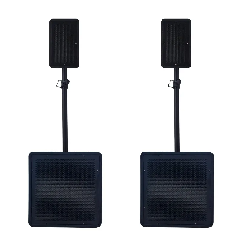 Conjunto combinado de sistema alimentado por DJ, 2x12 pulgadas, 3000W, con unidad USB BT, función de lectura, tarjeta SD, Control remoto, Bocina Parlante