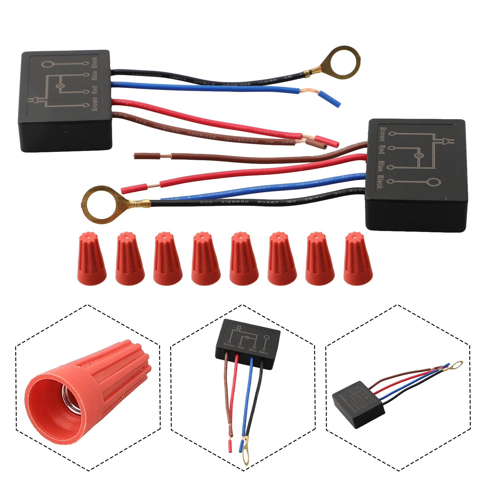 3 Way Touch Dimmer Switch Replacement Kit 2 Pack Sensor Module for Table Lamps Effortless Brightness Control and Easy Operation
