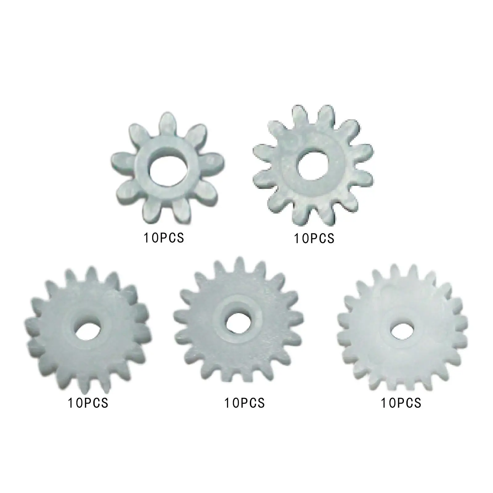 10 Pieces Transmission Gear, HO Scale Replacement Model Railway Parts, Single Layer for 1/87 DIY Accessory