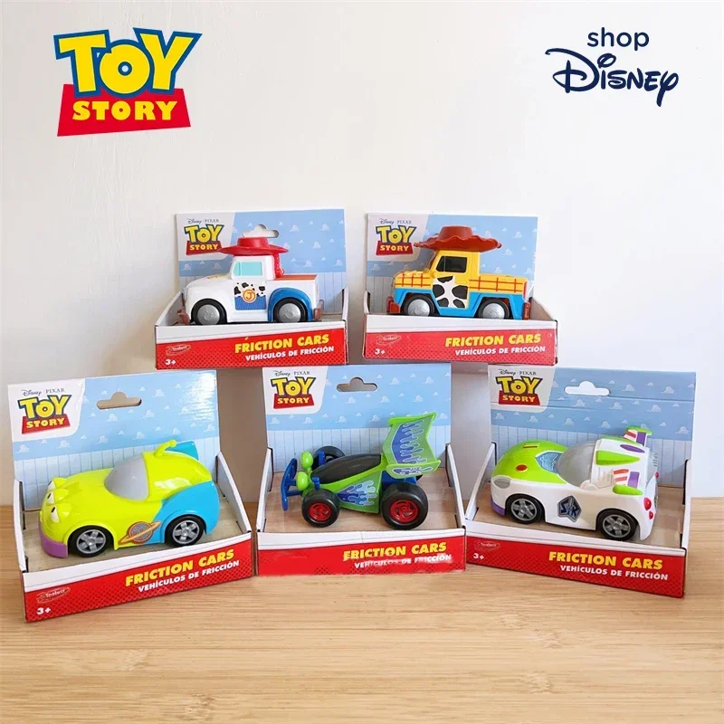 Disney Figure Toy Story Inertial Scooter Anime Figures Woody Buss Jesse Alien Character Friction Car Child Collection Toys Gifts