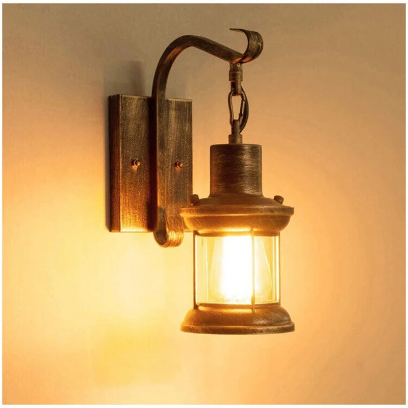 Industrial Antique Sconce Lamp Retro Wall Light Garden Porch Fixture 220V Indoor Loft