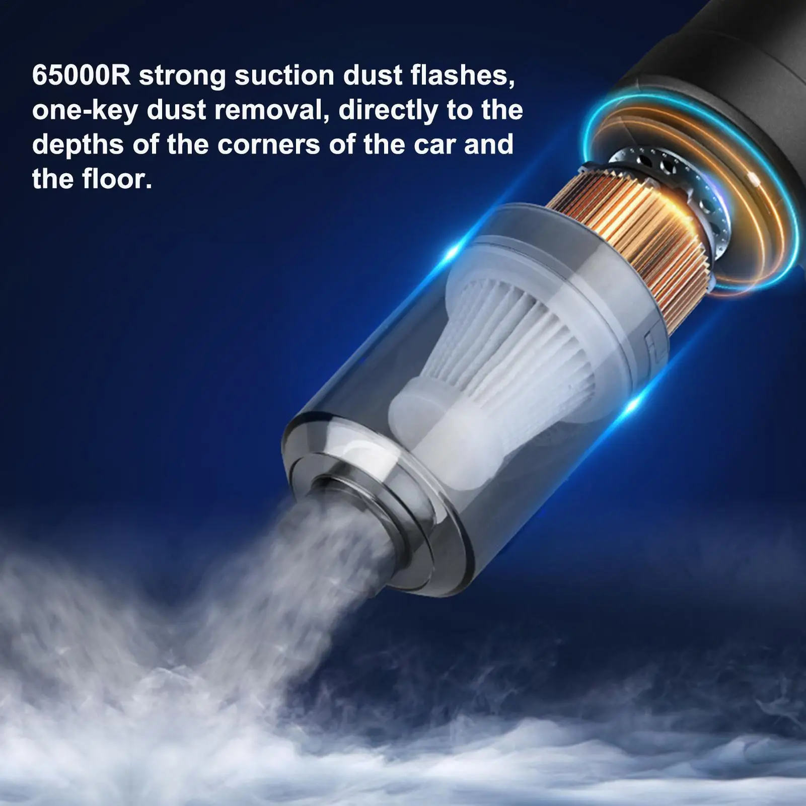 

Автомобильный пылесос, беспроводной ручной мини-пылесос для автомобиля, дома, настольного компьютера, очистка клавиатуры, портативный пылесос 6000pa