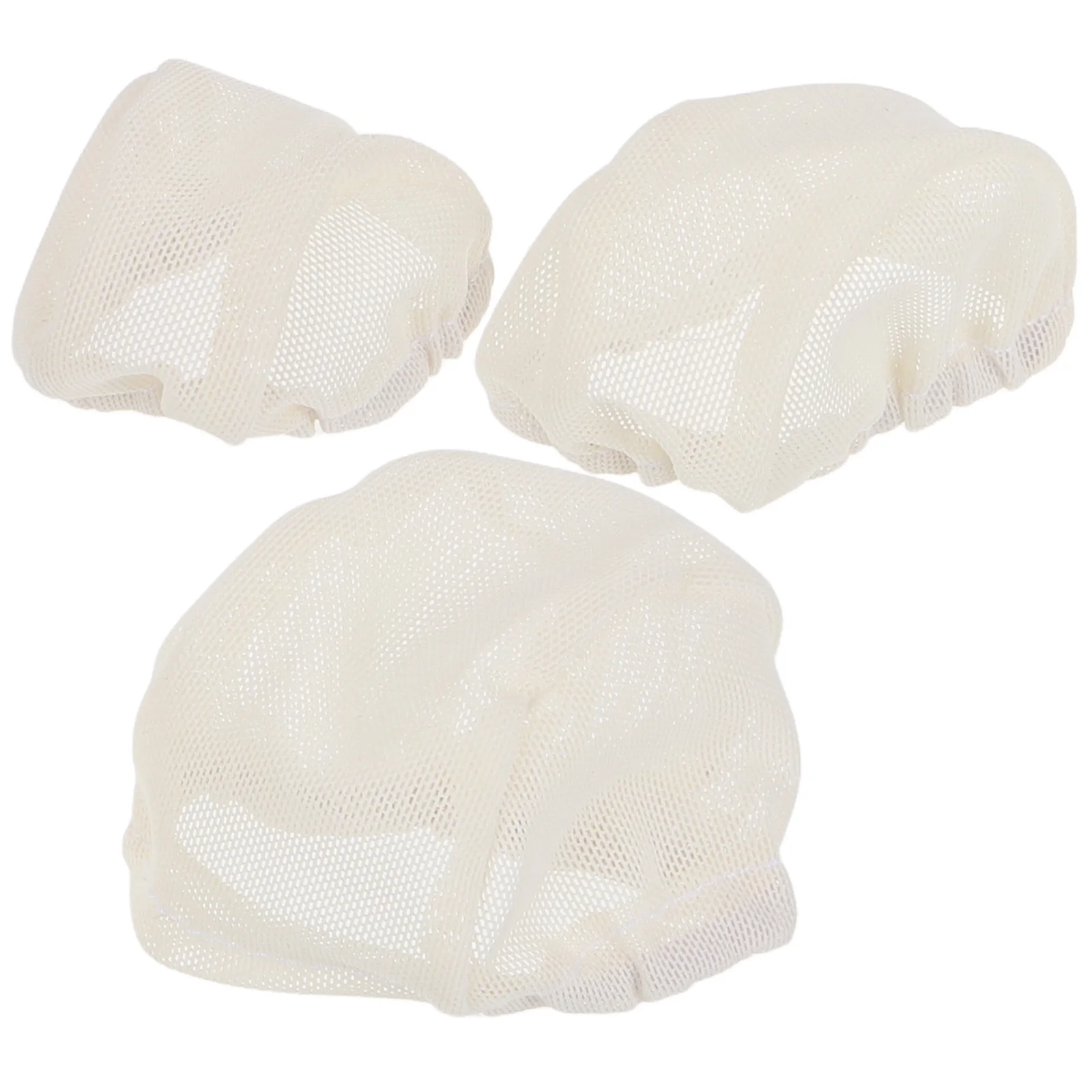 3 Stück BJD Haar Perücken Kappe Liner Spielzeug Zubehör Beige Mesh Net Weben Haar Einfacher Ersatz Mini Styling