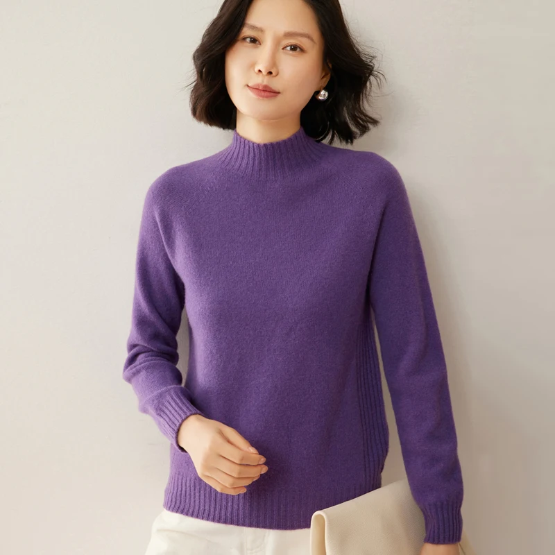 Women's Sweaters O-Neck Autumn Winter Basic Pullover Warm Cozy Casual Pulls Jumpers High-Quality Soft Wool Young Women's Clothes