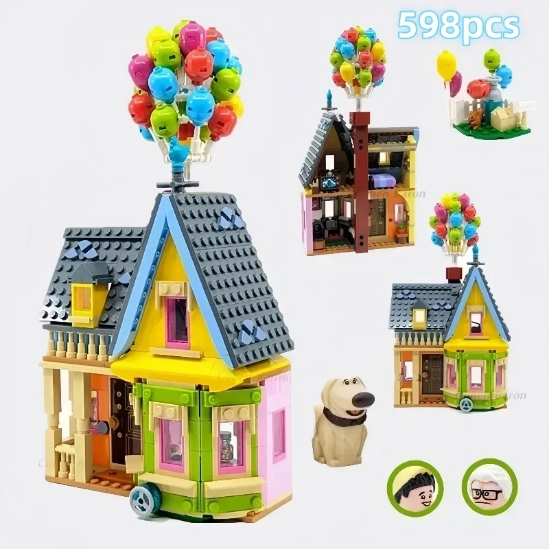 HOUSE T Figures MOC Building Blocks Set (Compatible 43217) - Creative Construction Bricks Toy, DIY Birthday Christmas Gift for K