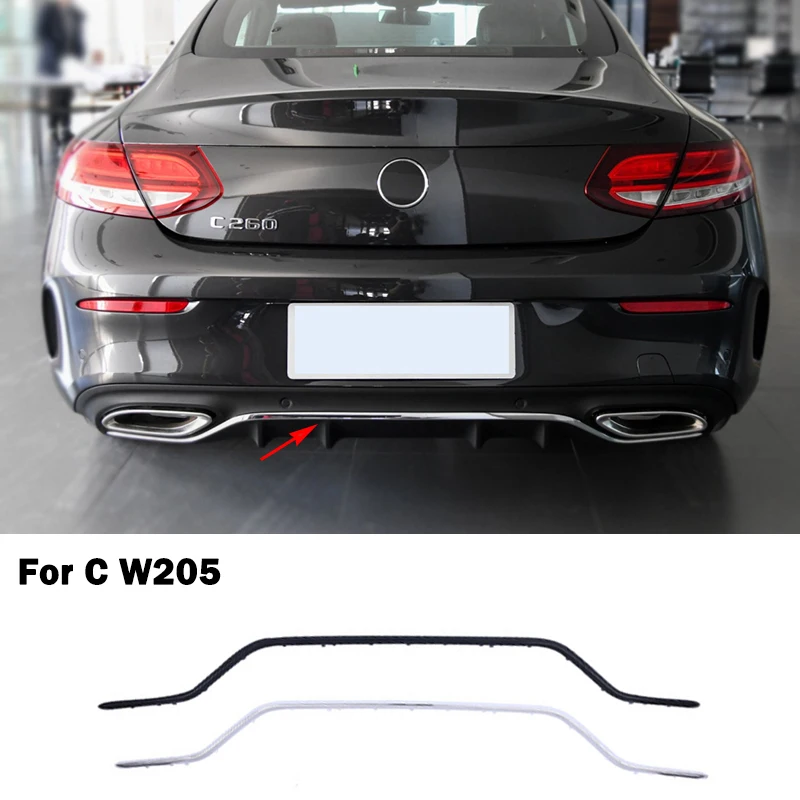 

Хромированный спойлер для заднего бампера Mercedes Benz C Class Coupe W205 C205 C200 C260