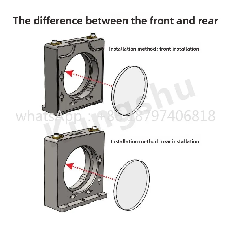 LOUS series low drift stainless steel upper adjustment reflection adjustment frame, front\ rear installation\ 2 axis adjustment
