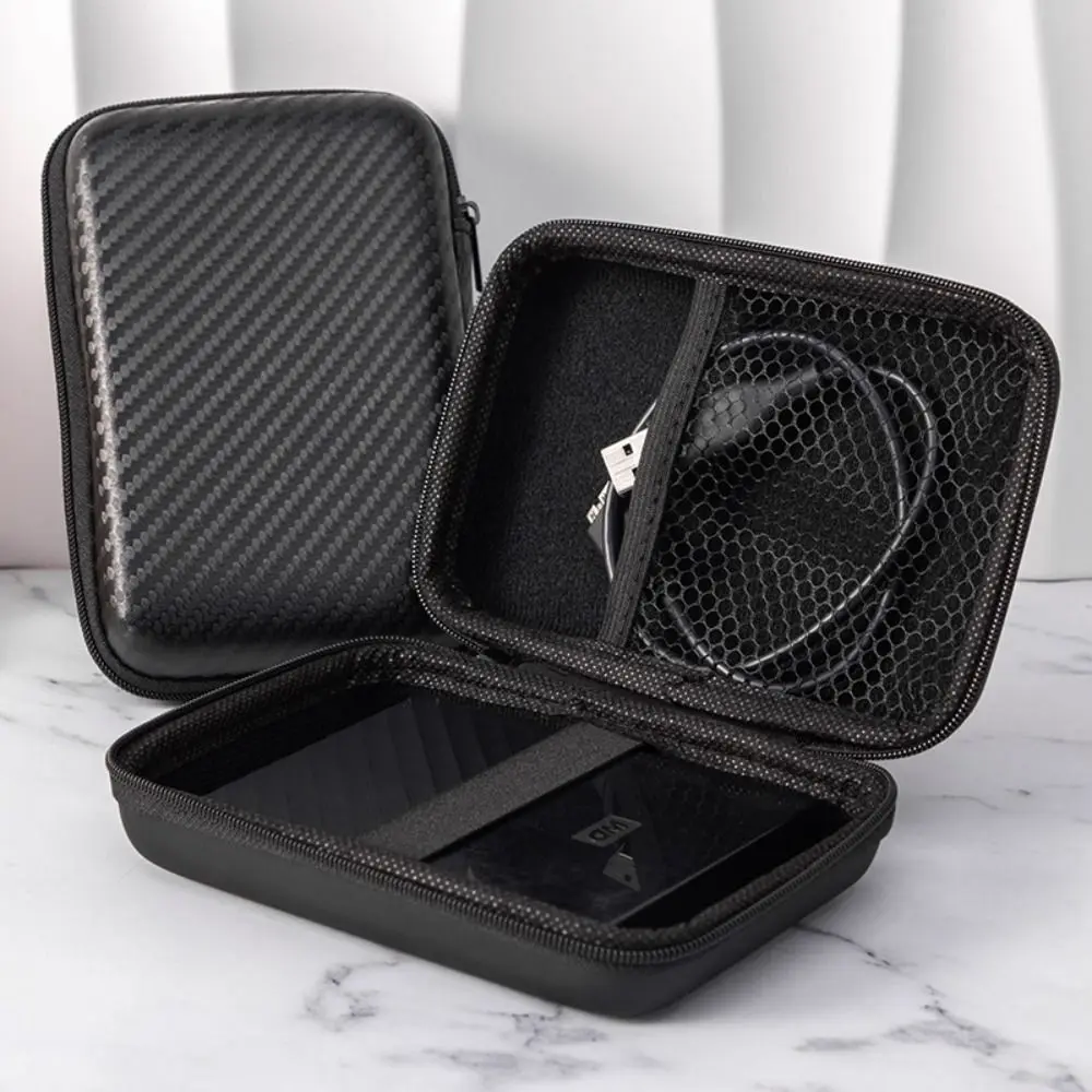 EVA Earphone Bag Shockproof Wear-resistant Data Cable Organizer Universal Durable Digital Accessories Storage Box