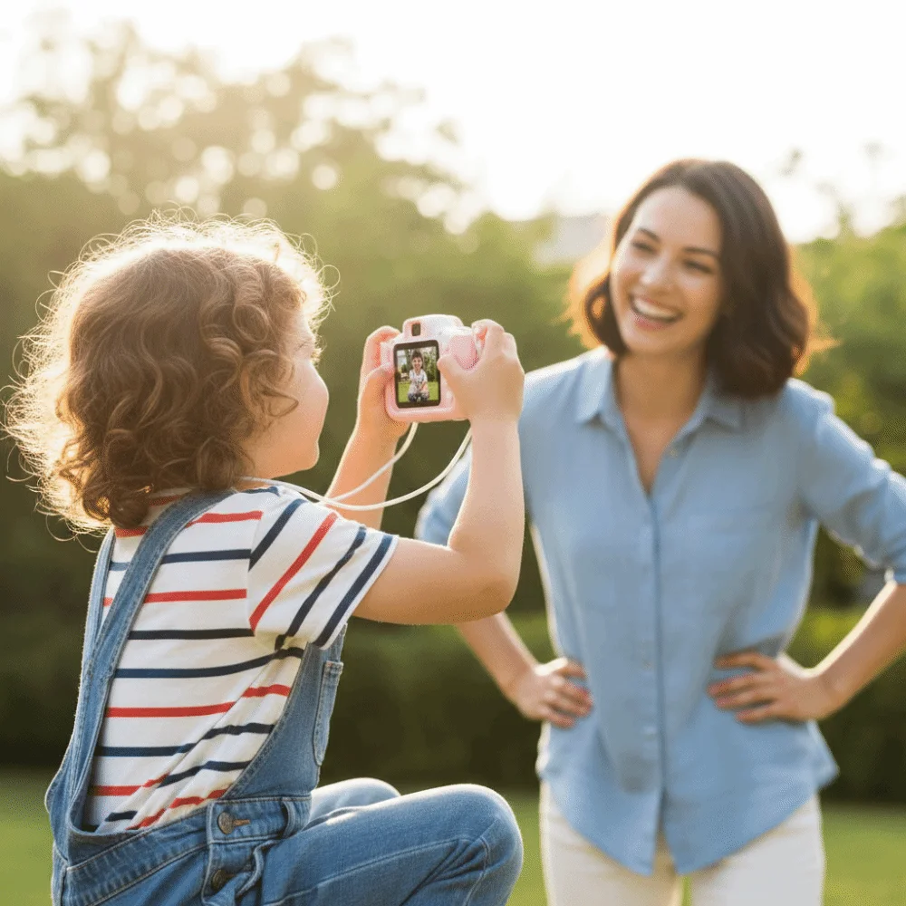 

Childrens HD 1080P Children Camera Digital Video Super Cute Camera Silicone Cases Children Gits Video Camera Toddler Use