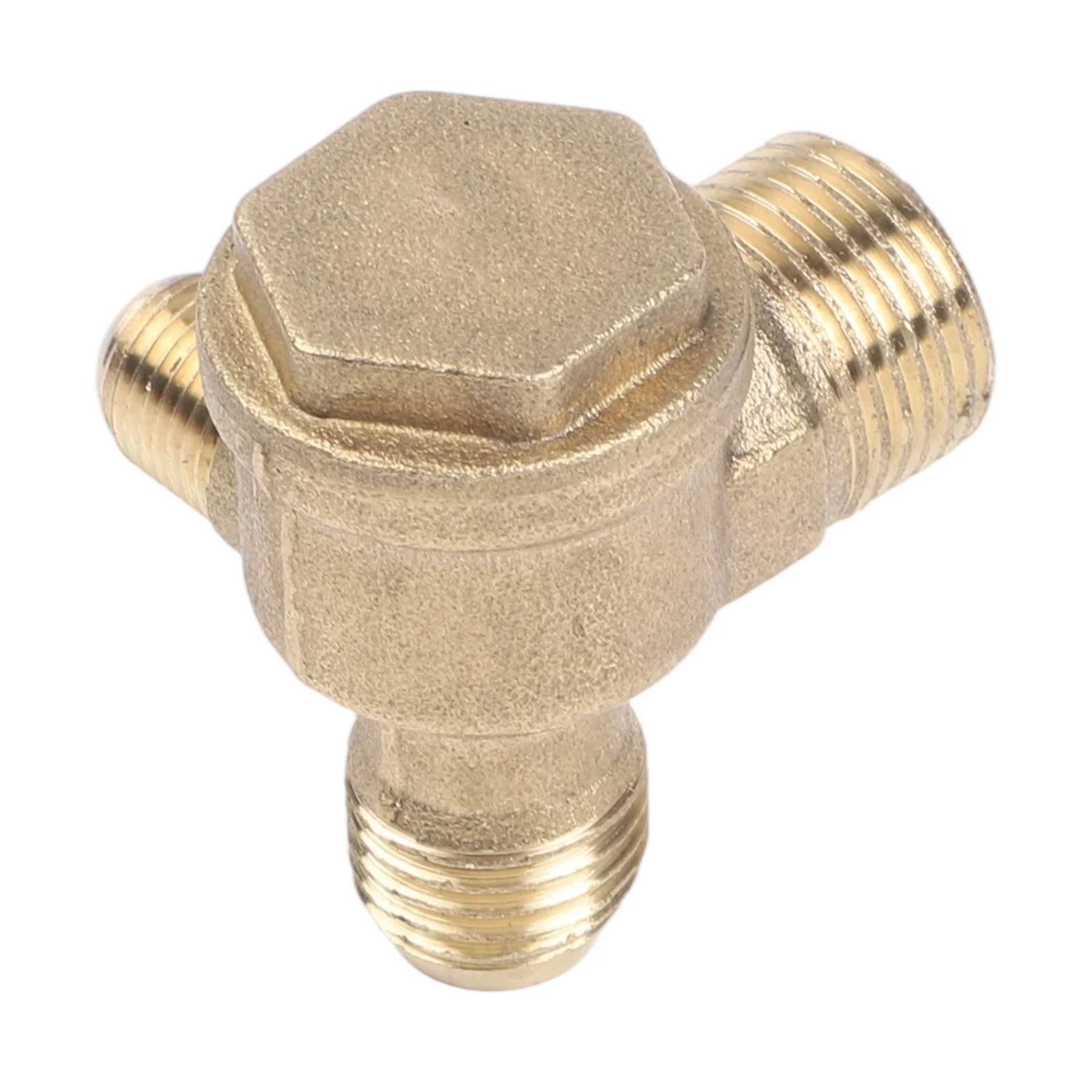 Part Check Valve Thread Connections Thread connections Air Pump Cut-off Gold 10*14*16mm Accessories Air Compressor