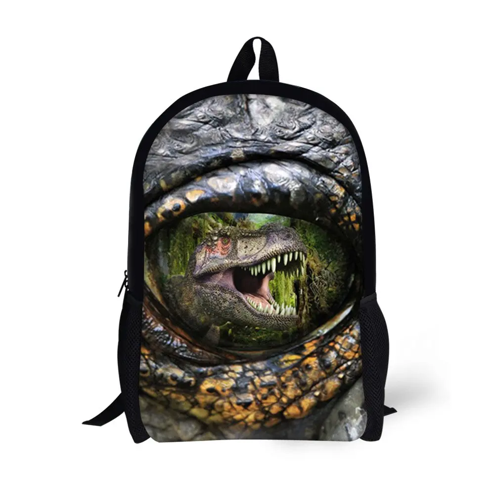 Cool Dinosaur World 3D Print School Backpack for Teenagers Boys Girls Kids Bookbag Children Middle Student School Bag 16 Inches