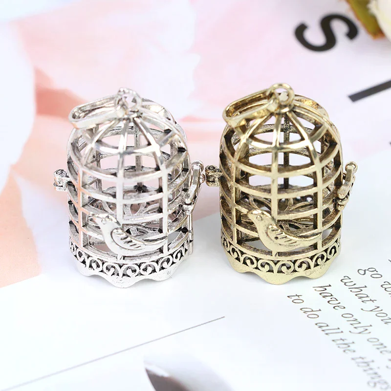 1:12 Scale Dollhouse Miniature Furniture Metal Bird Cage for Dollhouse Decor For Kids Creative Play