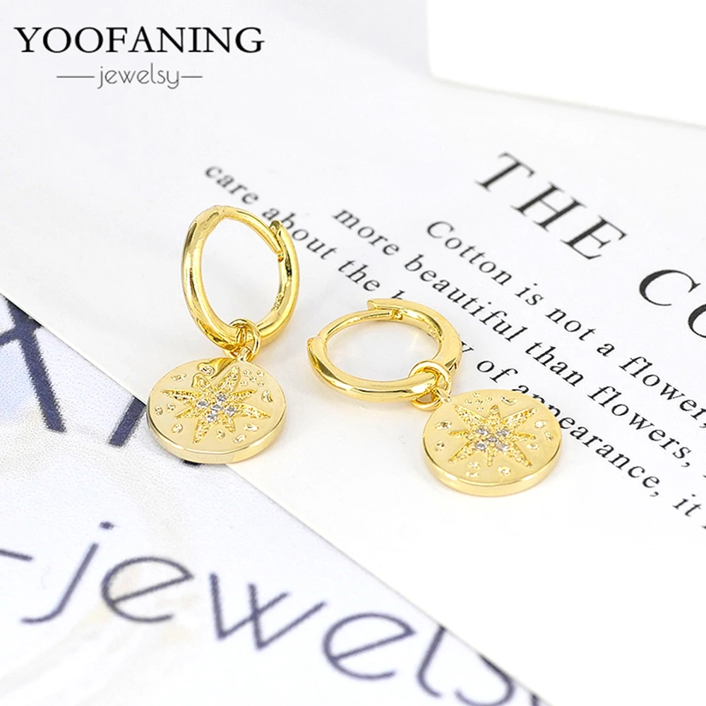 

Индивидуальные геометрические круглые серьги-кольца с подвеской в виде монеты, серебро 925, винтажные квадратные серьги с пряжкой для ушей для женщин, ювелирные изделия, подарки