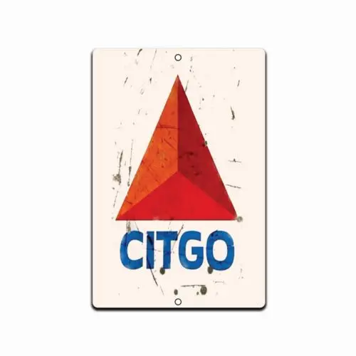 Citgo Gas Oil Sign, Gas Station, Garage, Auto Shop, Retro Tin Sign