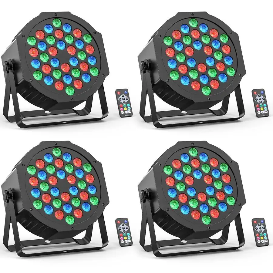 

Stage Par Light RGB Par Light DMX Lighting Stage Uplights for Events Music Dances Shows Party Wedding Church School Christmas Cl