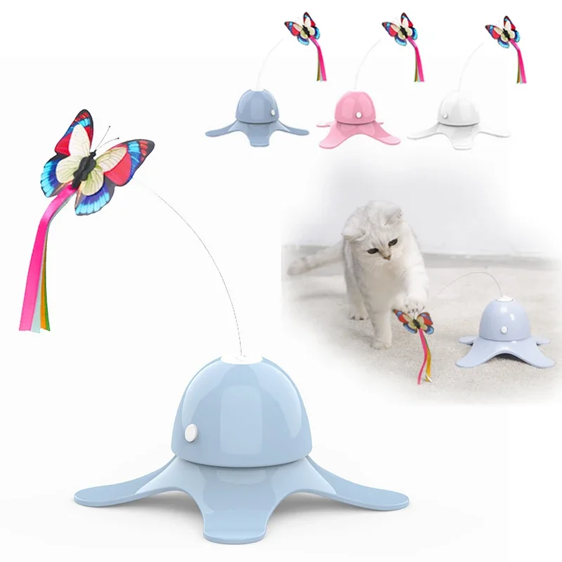 

Electronic Cat Toy Colorful Butterfly Cat Toys Risk Toy for Cat Small Cats Interactive Intelligence Cat Supplies Kitten Toys Toy