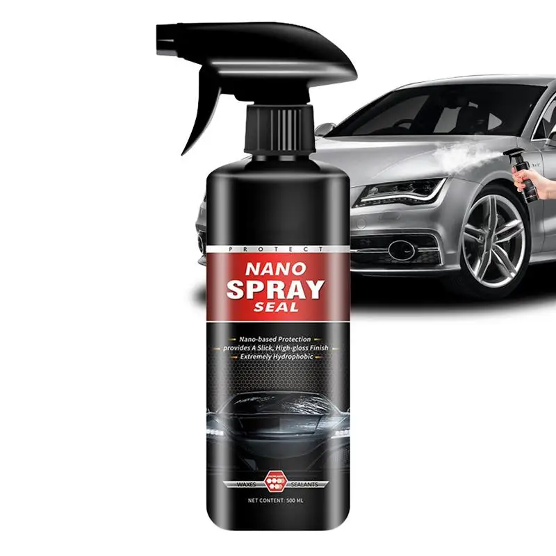 

Ceramic Car Spray Nano Car Coating Refurbisher Multi-functional Car Cleaning Shine Spray Quick Car Coating Agent 500ml For Cars