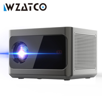 WZATCO Full HD 1080P Projector A9 WiFi LED 2K 4K Video Movie Smart Android Projector PK DLP Home Theater Cinema Beame LED Proyec