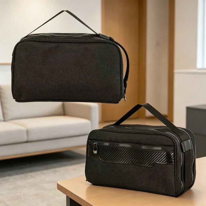 26luxury-metal-logo-golf-hand-storage-pouch-double-zipper-layer-portable-golf-accessory-bag-men-travel-wash-gadget-carry-bag