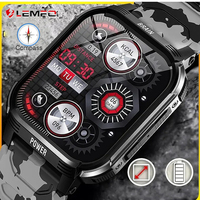 LEMFO 2024 New Smart Watch IP68 5ATM Men Outdoor Sports Fitness HD Screen Tracker 24H Health Monitor Smartwatches For Men