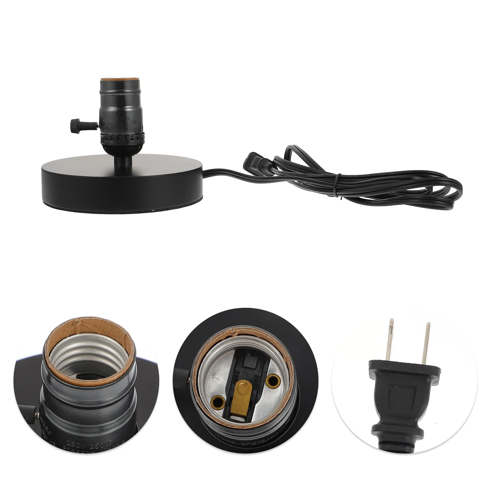 

1 шт. деревянный цоколь настольной лампы, держатель прикроватного светильника, прочный, экологически чистый, ретро-дизайн для дома, ресторана, книжного магазина, настольный светильник