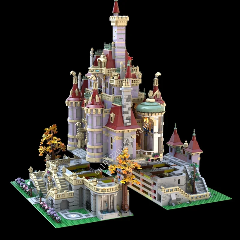 9469PCS Beauty and Beast Castle MOC Creative street view Model Building Blocks Architecture DIY Assembly Model Toys Ages view 4