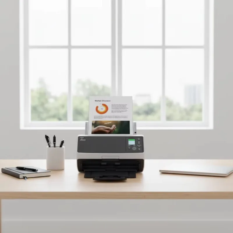Picture 7: RICOH Fujitsu Fi-8170 CIS Document Scanner Color Fully Automatic Double-Sided Batch High-Speed A4 Document Office USB Scanner