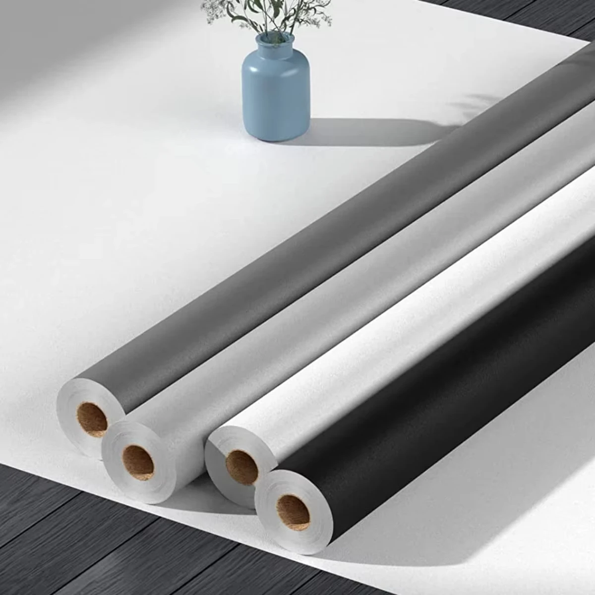 Matte Self-adhesive Wallpaper Wall Sticker Furniture Kitchen for Cupboards Tables Wall DIY Renovation PVC Waterproof Wallpaper