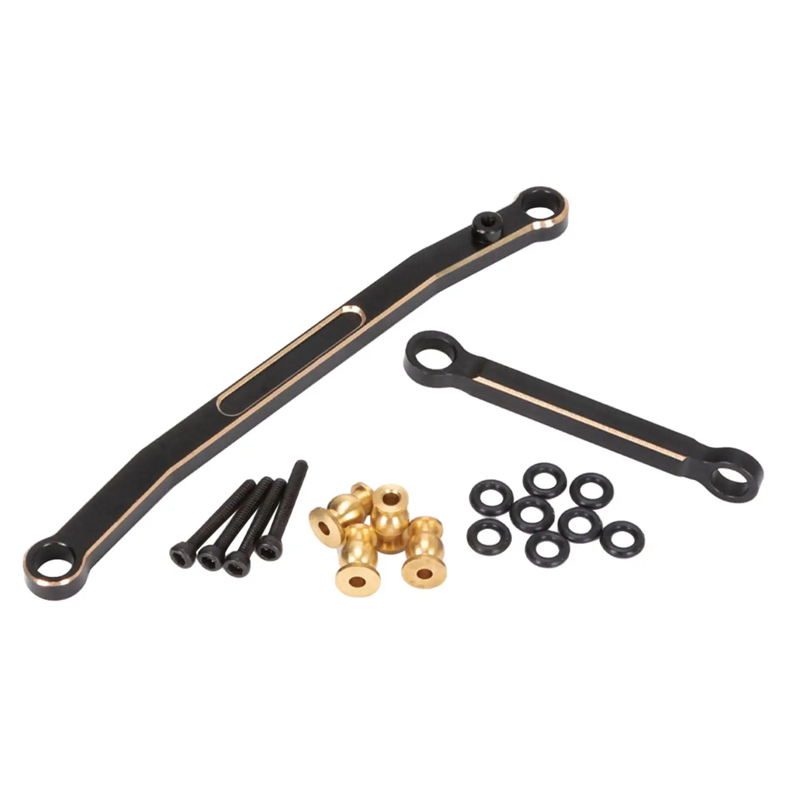 RC Steering Rod Tie s, High Tightening Axial SCX24 1/24 RC Crawler AXI90081, Aluminum (Black)