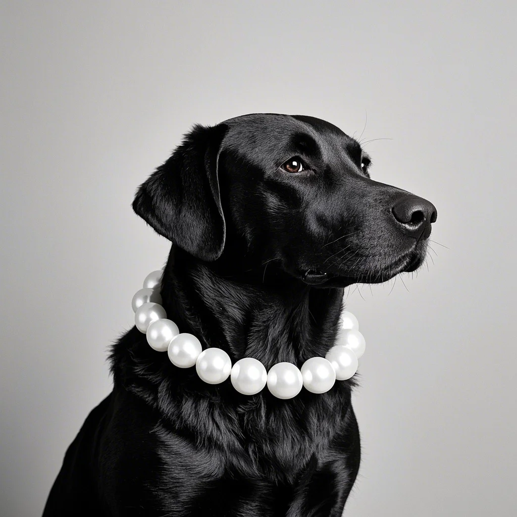 

Pearl Dog Necklace with Strong Stainless Steel Wire Rope, Elegant Adjustable Dog Collar Jewelry Accessories for Large Dogs 2025