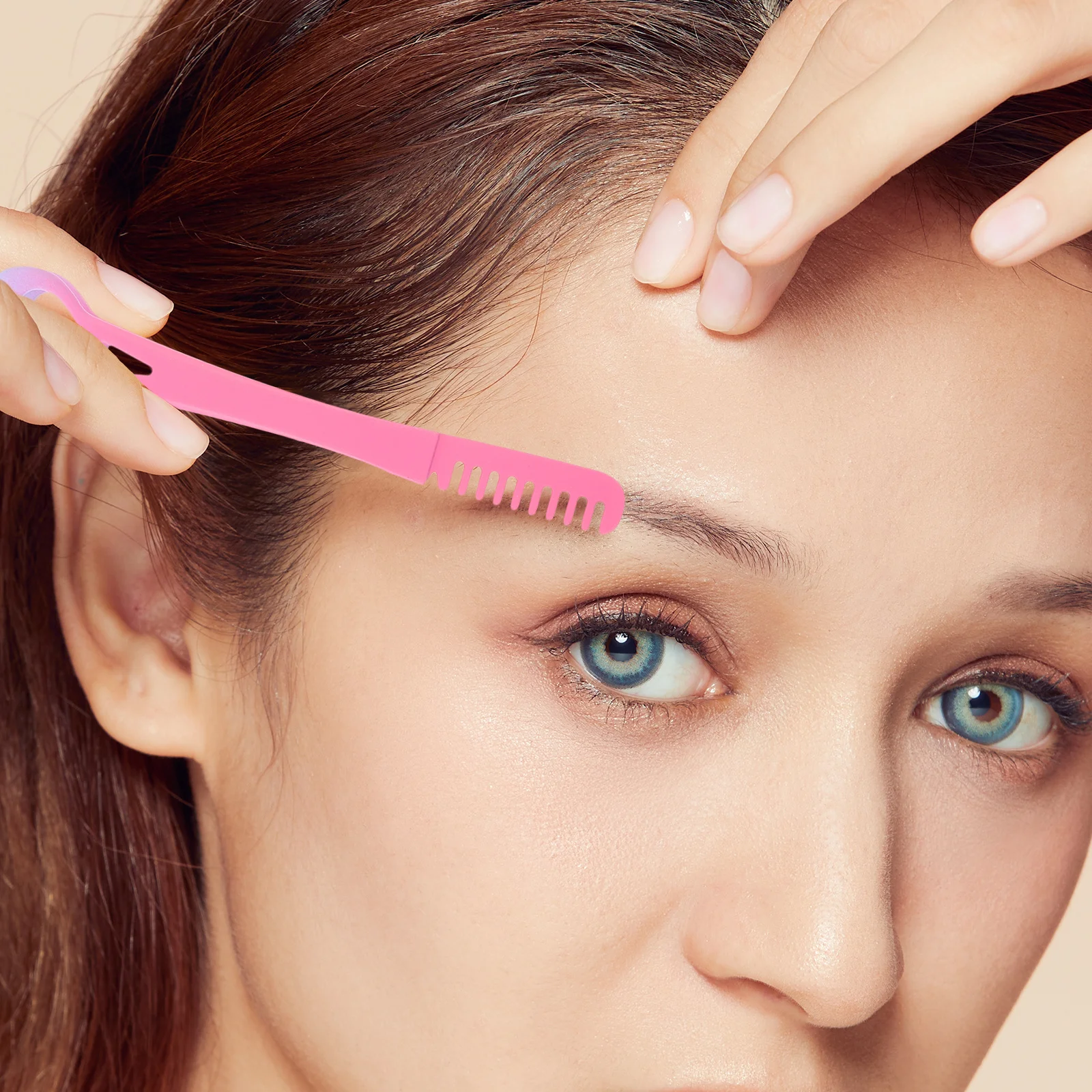 

Metal Lash Tweezer with Comb Integrated Eyelash Applicator Tool for Precise Extension Application and Eyebrow Shaping