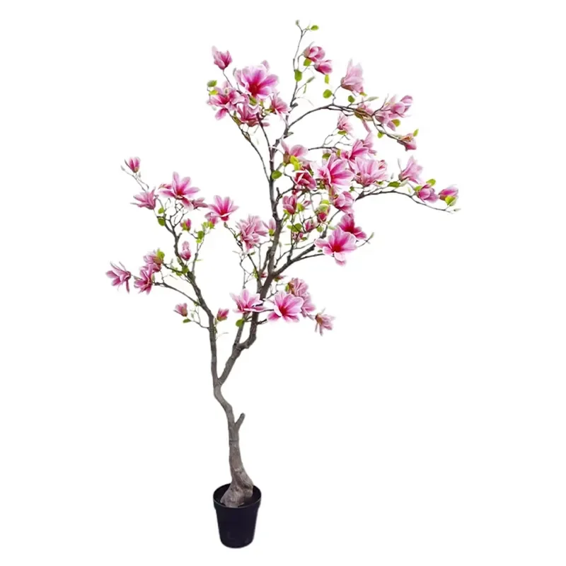 JINCHEN ARTS High Quality Eco-Friendly Simulated Magnolia Tree Jade Pole Handmade Artificial Tree 180cm Plastic Iron Wire