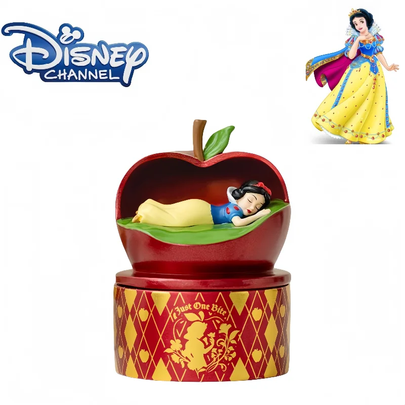 

Disney Snow White Jewelry Box Cute Cartoon Creative Resin Home Decoration Ornament Dresser Necklace Ring Storage Holiday Gift