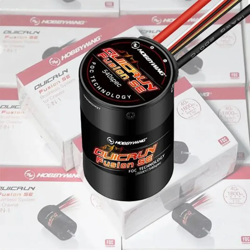 

Hobbywing Quicrun Fusion Se 40a 1800kv 1200kv Combined Motor Esc For 1/10 1/8 Rc Model Car Crawler Accessories